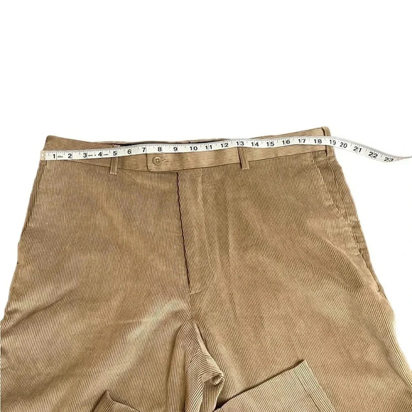 Perry Ellis Portfolio Easy Care Flat Front Corduroy Dress Pants Men’s 36”Wx32”L - Picture 10 of 15